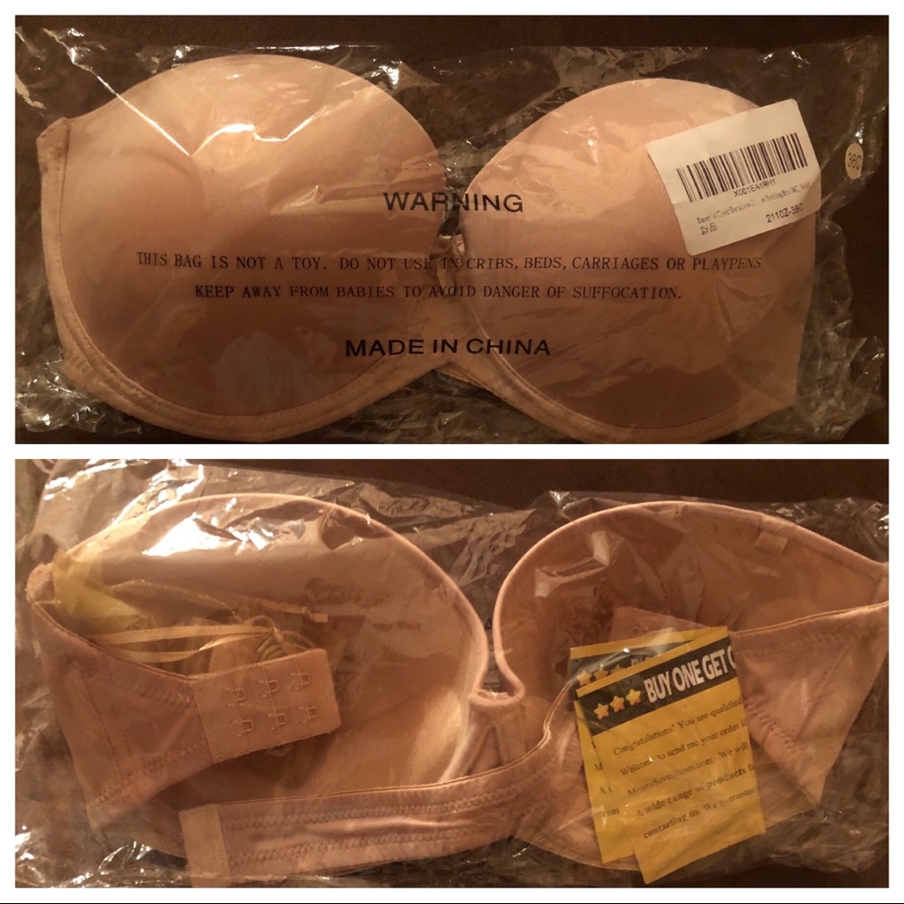 Invisible back strap bra